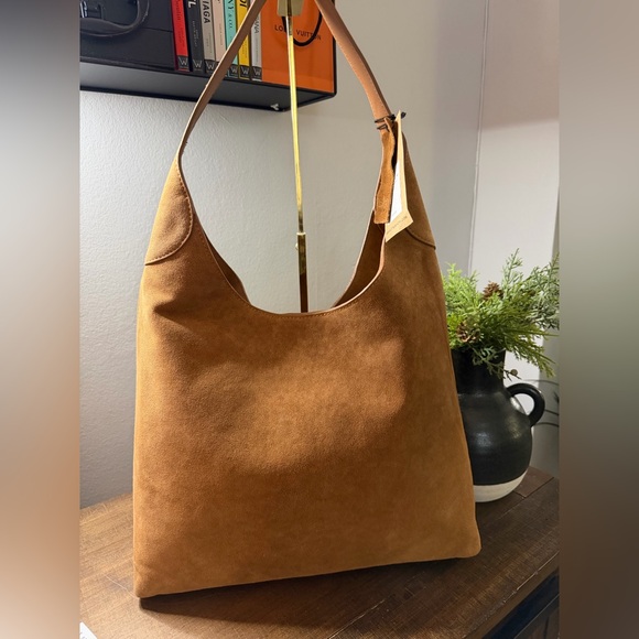 Margot New York Handbags - Margot Suede Hobo Shoulder Bag